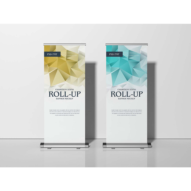 RUS-KM005 Hot Sell Electric Roll Up Banner Stand 85*200cm Retractable Roll Up Banner Stand