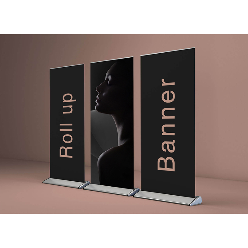 RUS-KM002 85*200cm Reuseable display Roll Up Stand