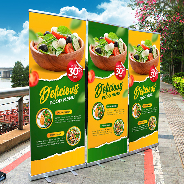 RUS-KM001 80*200cm Folding Aluminium Roll Up Stand