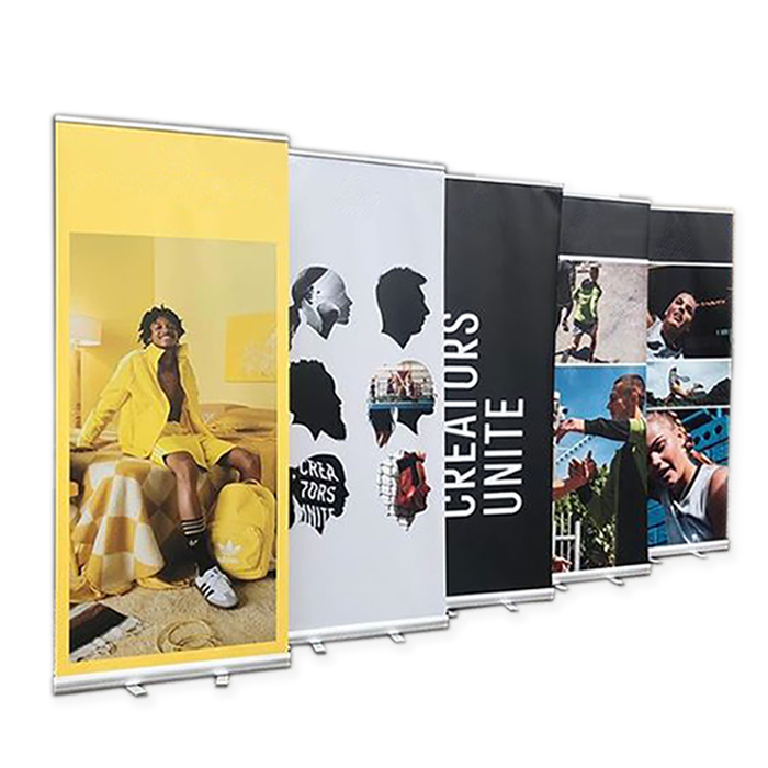 RUS-KM022 Display Advertising Type Wholesale Exhibition Equipment Roll Up Banner Stand